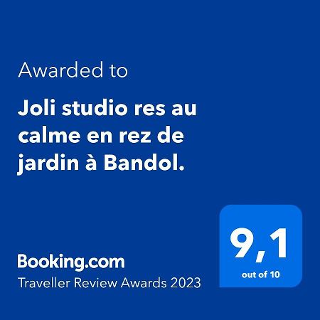 Joli Studio Res Au Calme En Rez De Jardin A Bandol. Exteriör bild